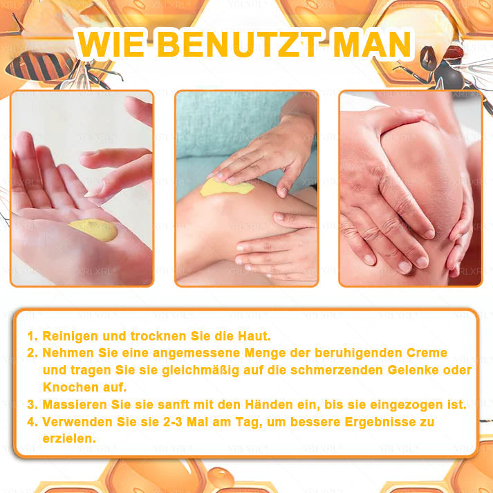 XRLXRL® Bienengift Schmerzstillende Knochenheilungscreme 👨‍⚕️👨‍⚕️LETZTER TAG 80 % RABATT