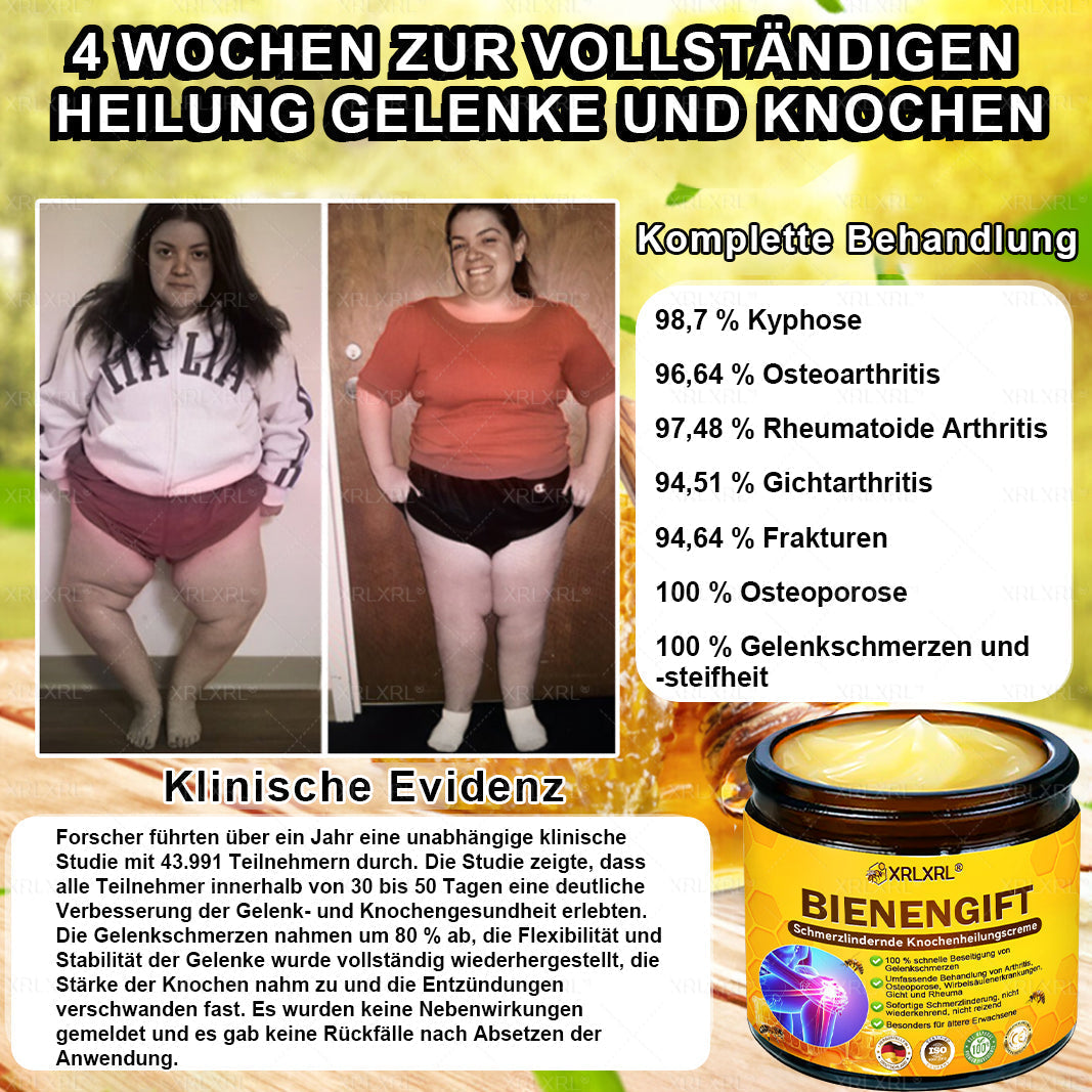 XRLXRL® Bienengift Schmerzstillende Knochenheilungscreme 👨‍⚕️👨‍⚕️LETZTER TAG 80 % RABATT
